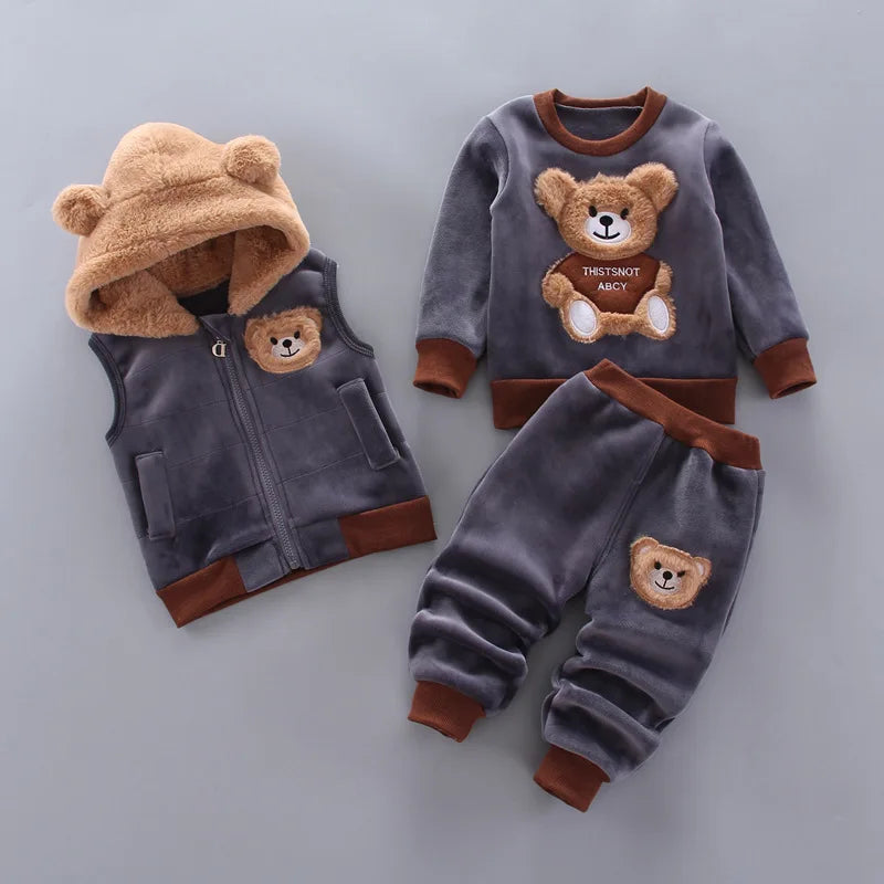 Set  Hooded Outerwear Tops+ Pants