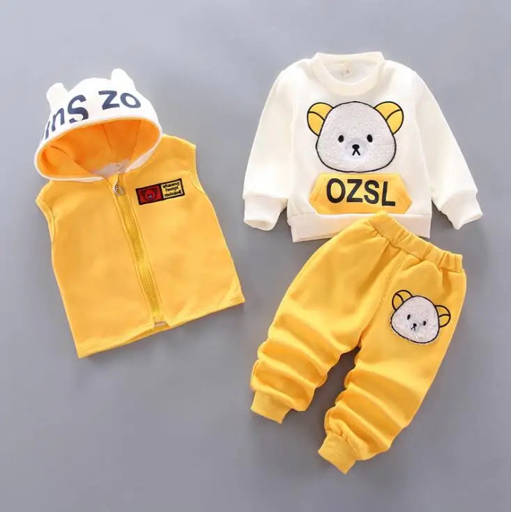 Set  Hooded Outerwear Tops+ Pants