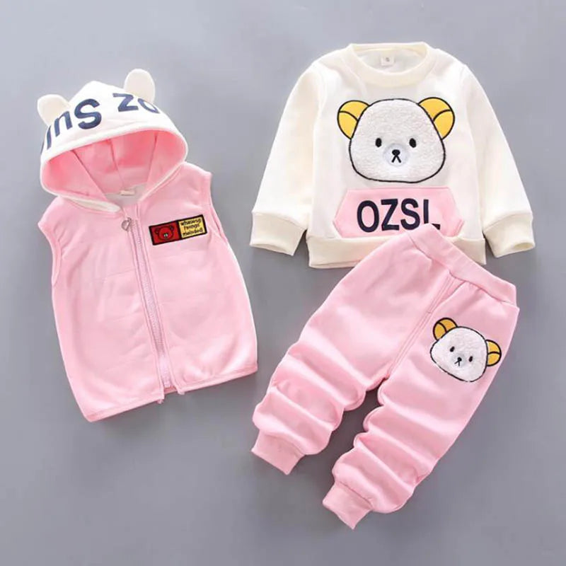 Set  Hooded Outerwear Tops+ Pants
