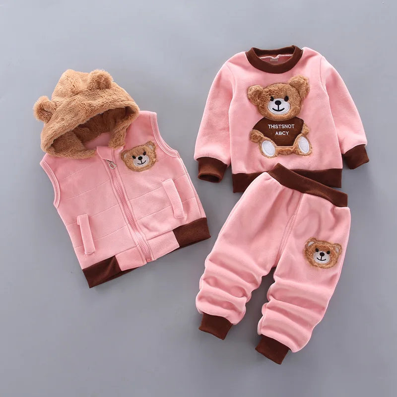 Set  Hooded Outerwear Tops+ Pants
