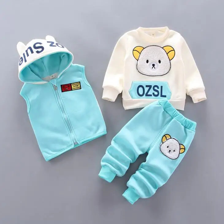 Set  Hooded Outerwear Tops+ Pants