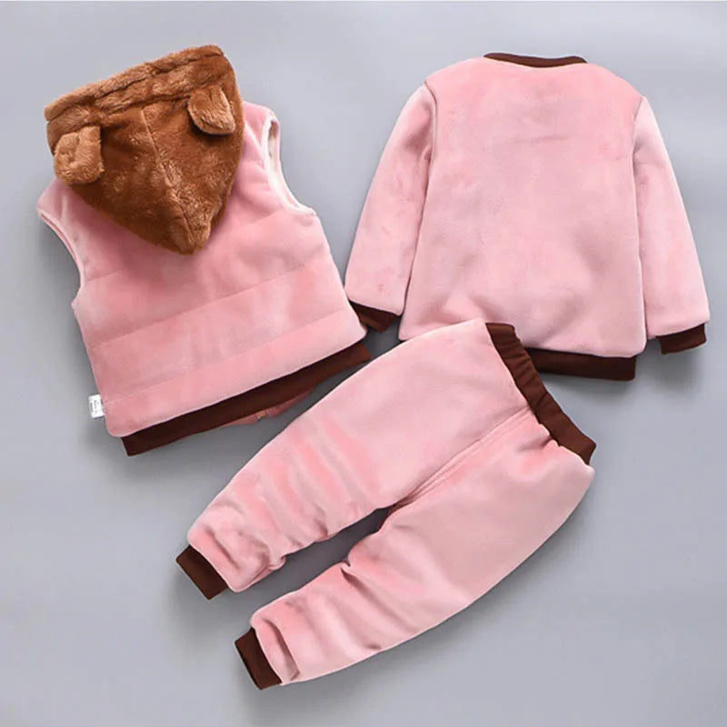 Set  Hooded Outerwear Tops+ Pants