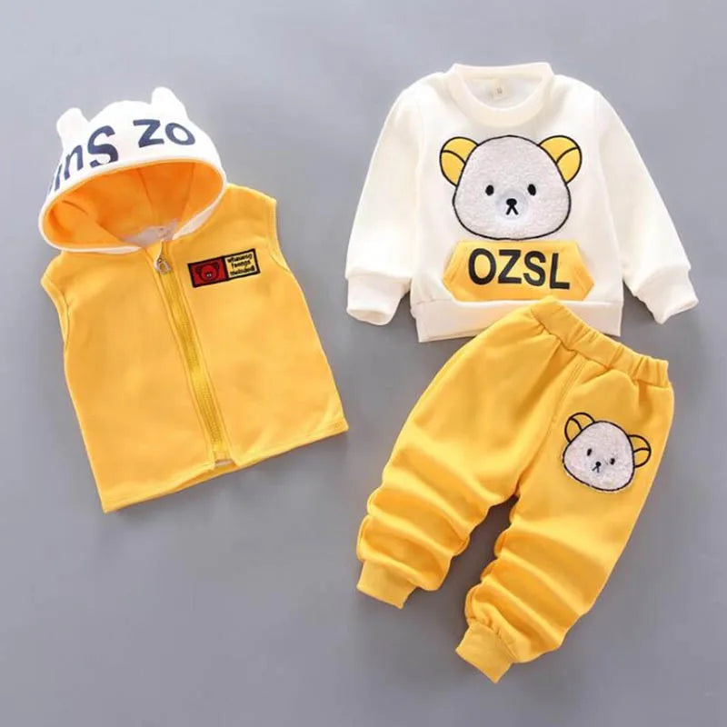 Set  Hooded Outerwear Tops+ Pants
