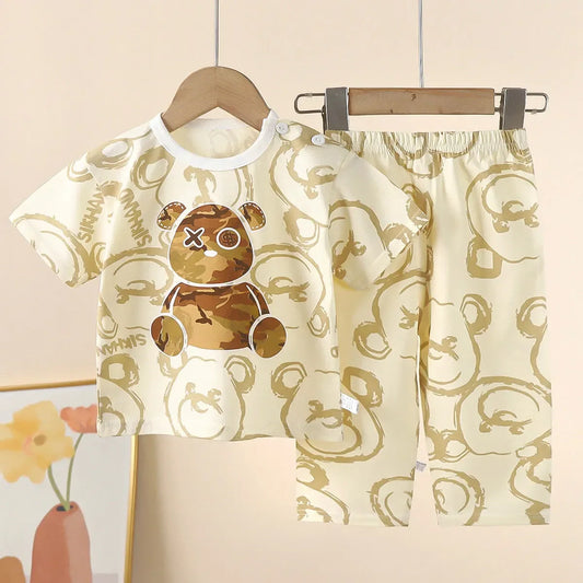 Sets Cotton short Sleeve