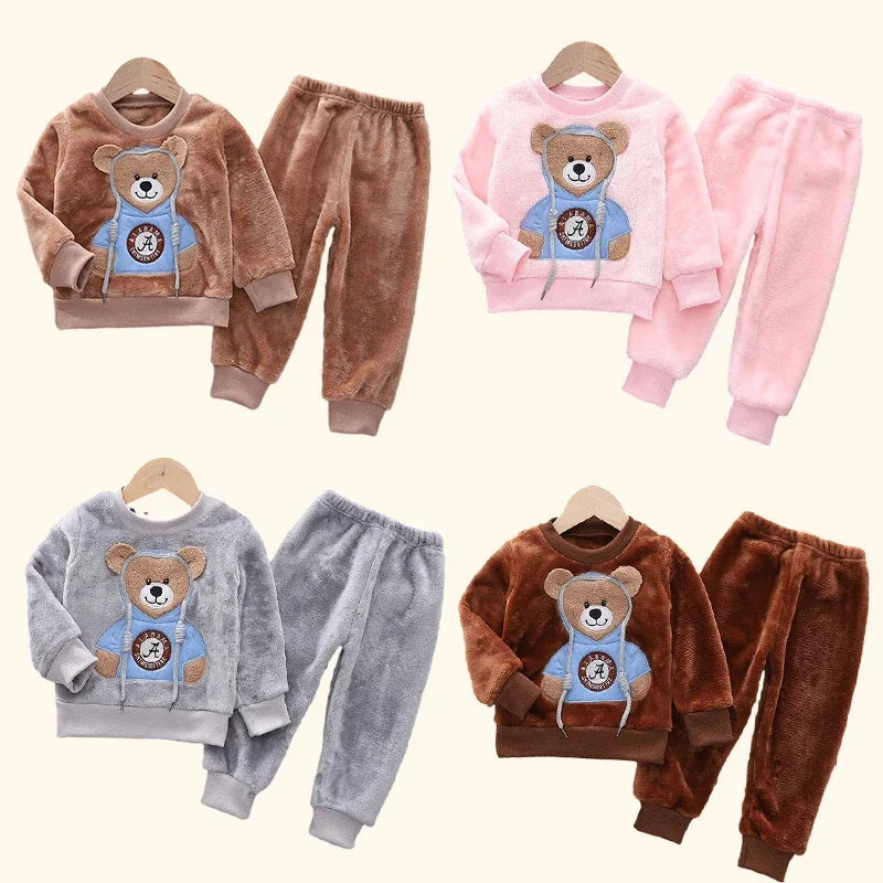 sets bear pajamas