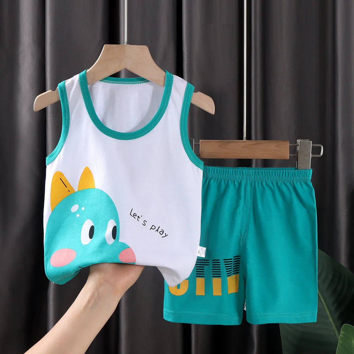Cotton Sets  T-Shirts with Shorts