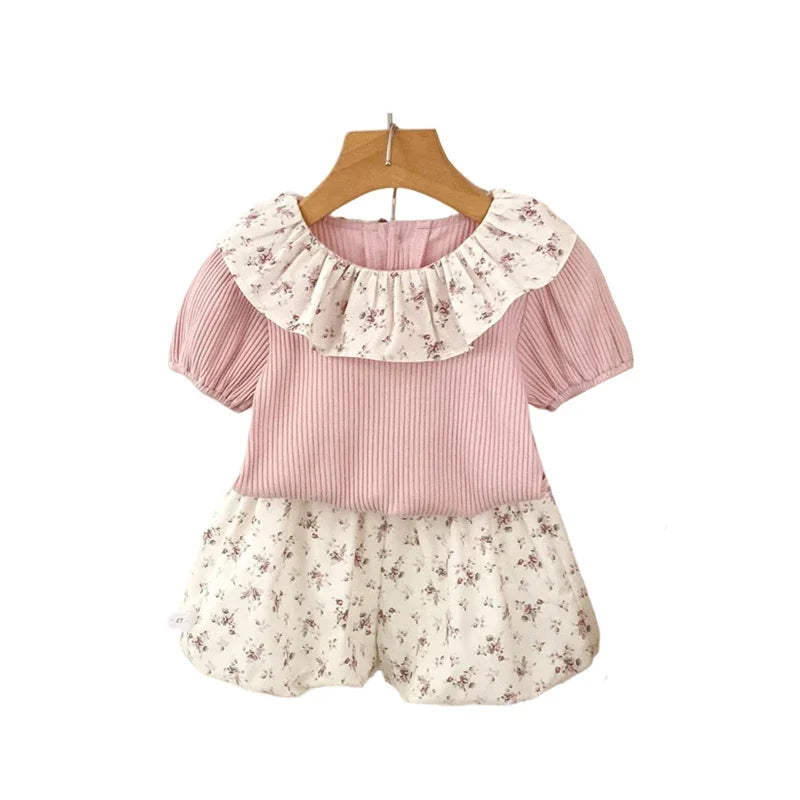 Short Sleeve Top + Trendy Bloomers
