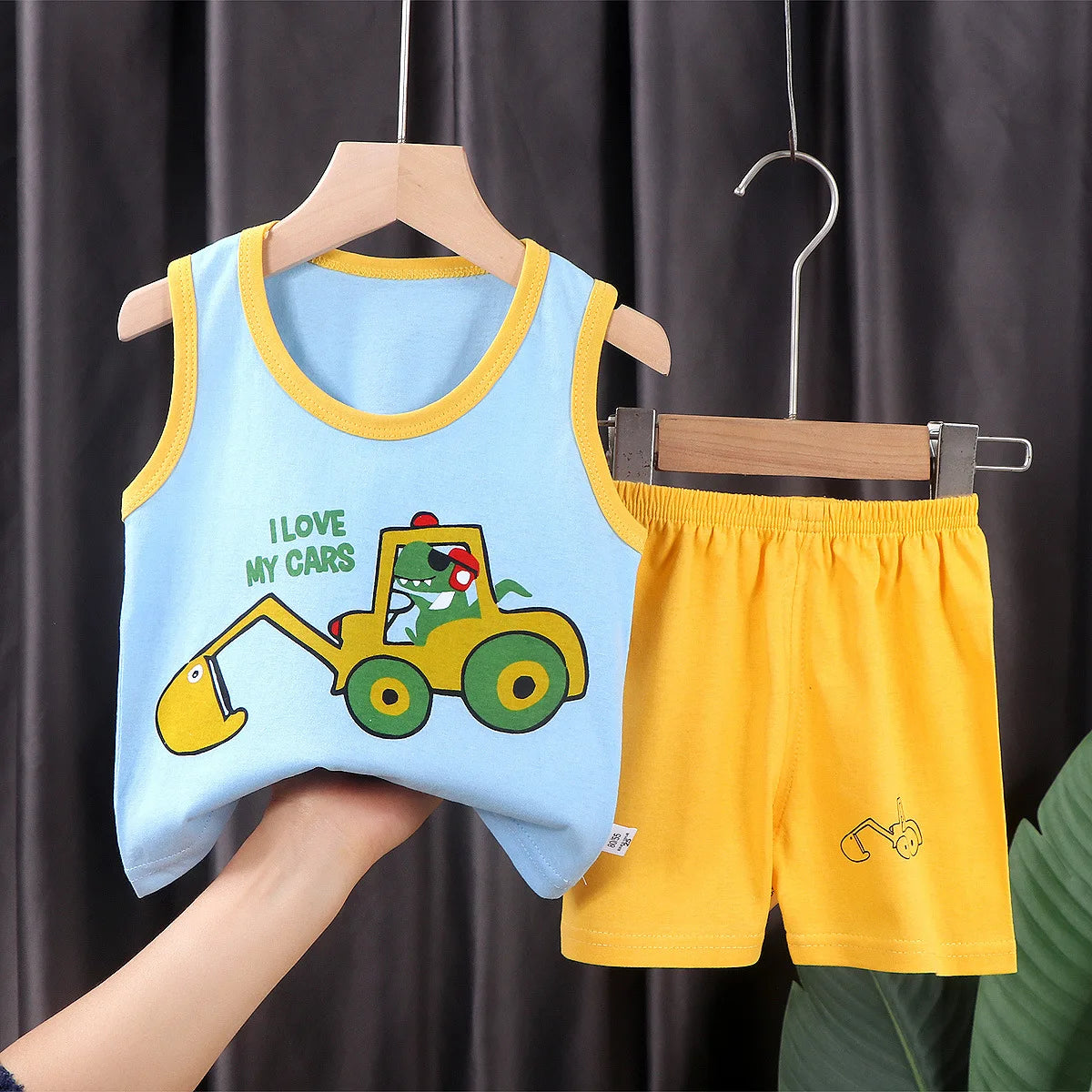 Cotton Sets  T-Shirts with Shorts