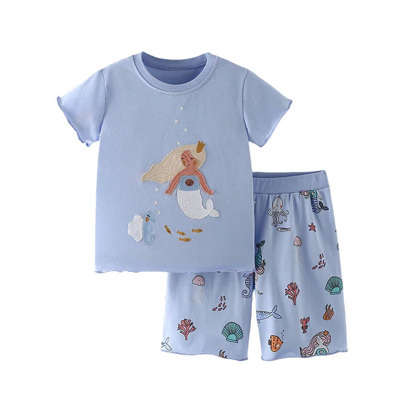 Girls Sets Short Sleeve TWO Pieces