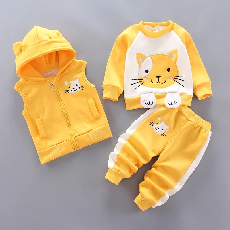 Set  Hooded Outerwear Tops+ Pants