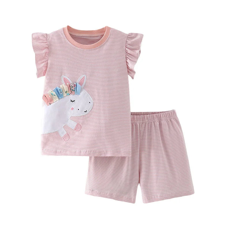 Girls Sets Short Sleeve TWO Pieces