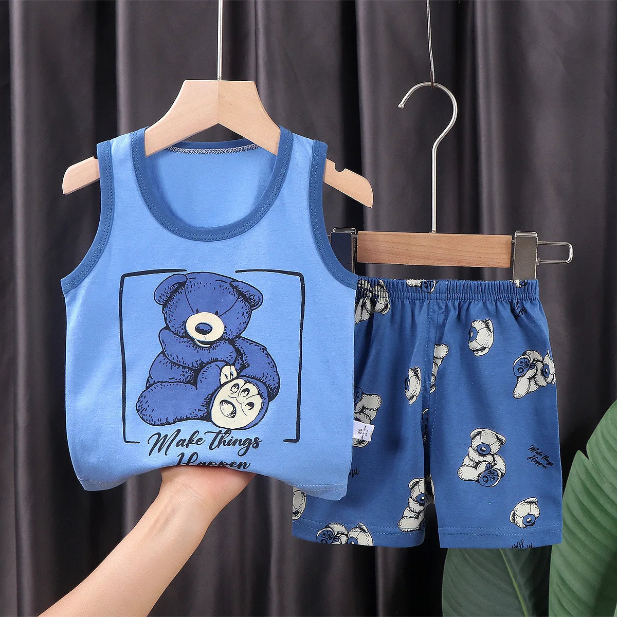 Cotton Sets  T-Shirts with Shorts