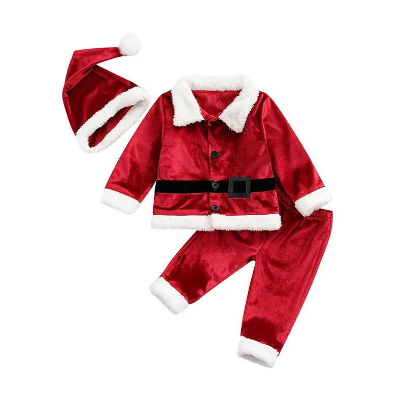 Set Santa Claus  Tops +Trousers + Hat