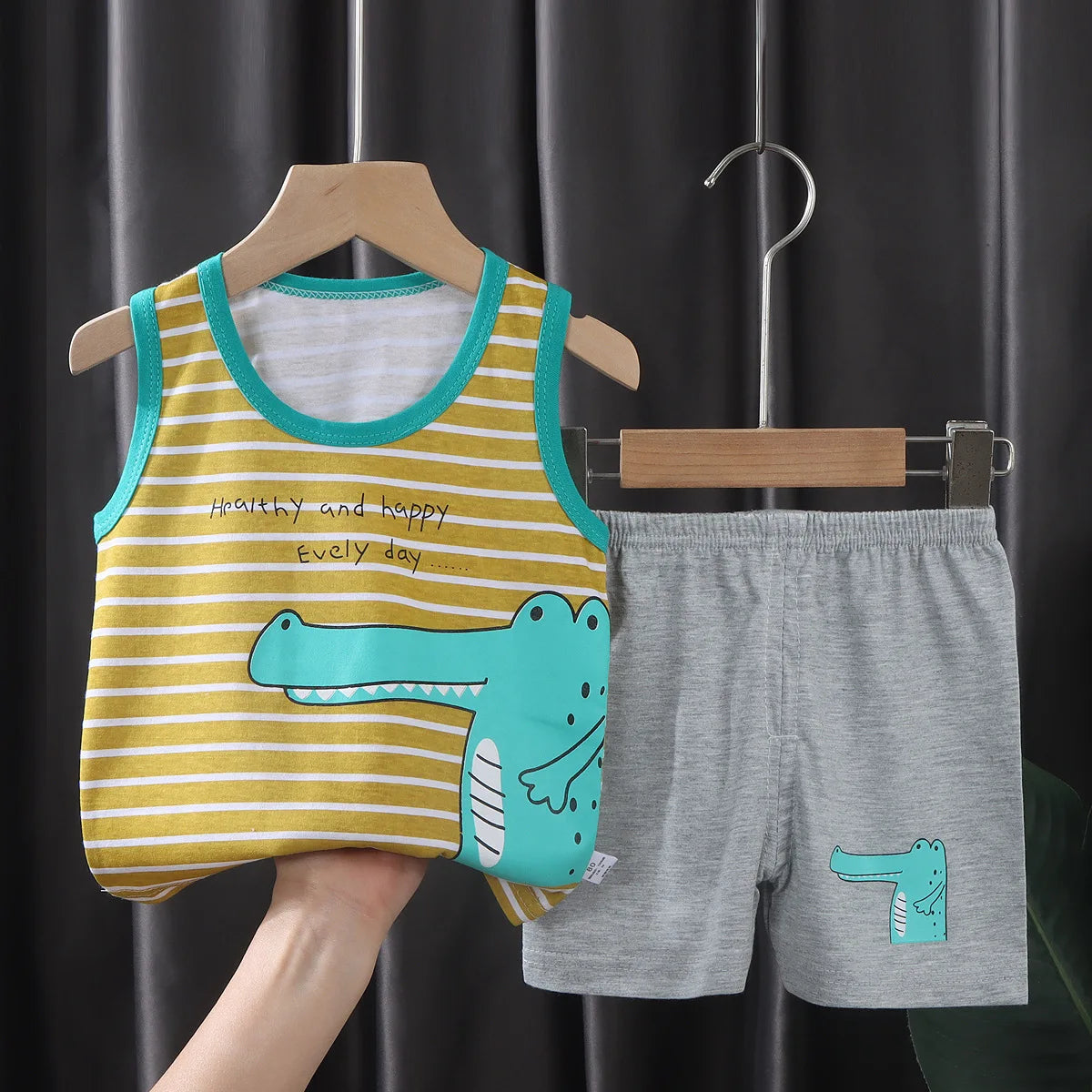 Cotton Sets  T-Shirts with Shorts