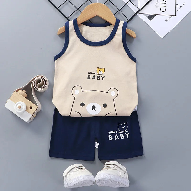 Cotton Sets  T-Shirts with Shorts